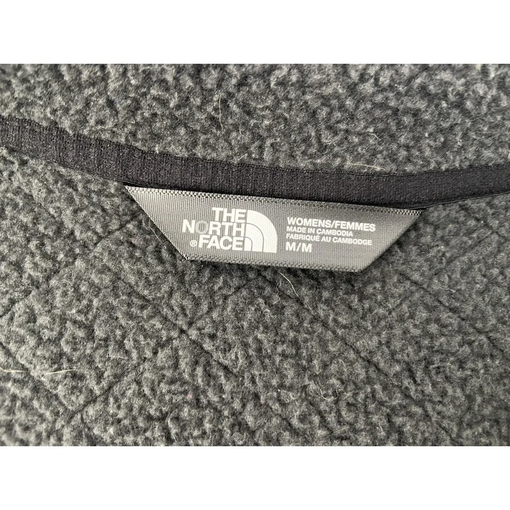 The North Face Jacket Womens Medium Gray Sweater Fleece‎ Full Zip Outdoor